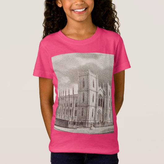 T-Shirt Église chrétienne médiévale (Devant)