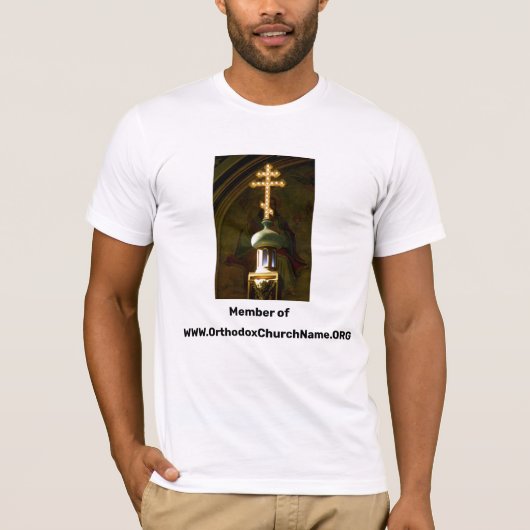 T-shirt Église chrétienne orthodoxe Croix à trois bars (Devant)