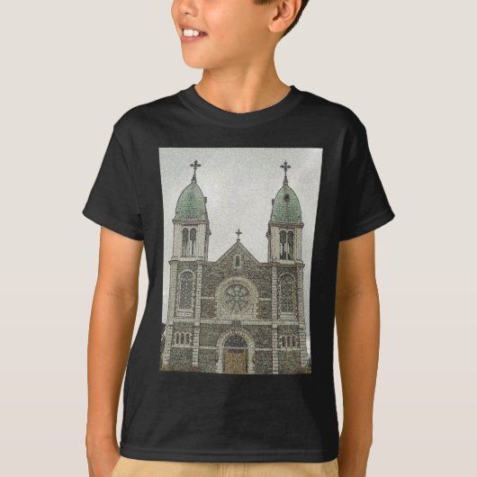 T-shirt Église de pierre (Devant)