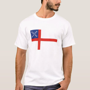 T-shirt église du drapeau épiscopal religion croix dieu