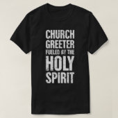 T-shirt Église Greeter Église chrétienne Greeter (Design devant)