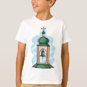 T-shirt Église rustique orthodoxe clocher (Devant)
