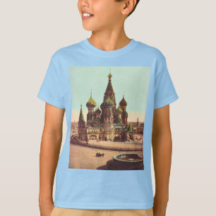 T-shirt Eglise St Basil, Carré rouge Moscou