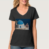 T-shirt Église sur l'île de Santorin, Grèce (Devant)