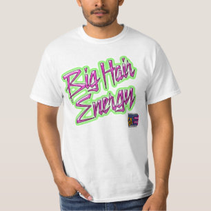 T-shirt EGM Big Hair Energy (blanc)