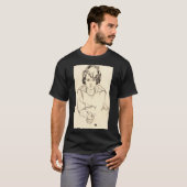 T-shirt Egon Schiele - Femme assise (Devant entier)
