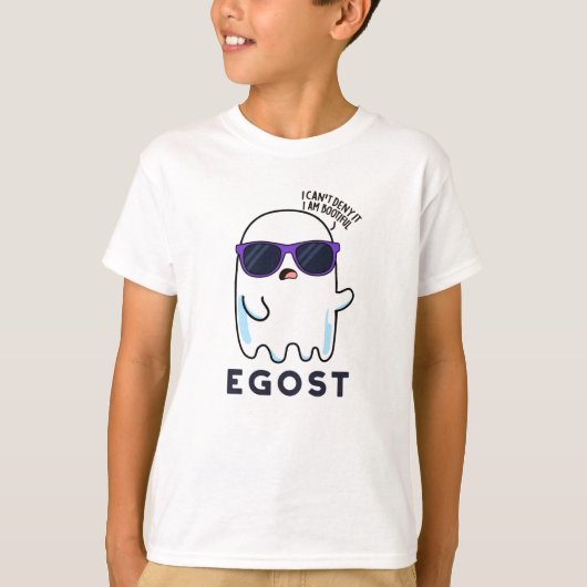 T-shirt Egost Funny Halloween Ego Ghost Pun (Devant)
