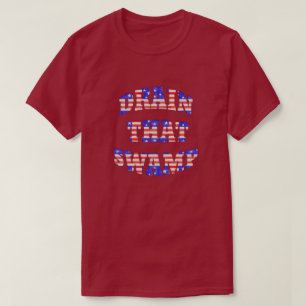 T-shirt Égoutter Ce Marécage Patriotique T Chemises