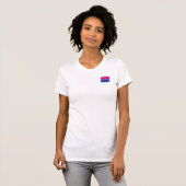 T-SHIRT ÉGOUTTURE BISEXUELLE DE DRAPEAU (Devant entier)