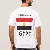 T-shirt Egypt and Egyptian Dlag with Your Name (Dos)