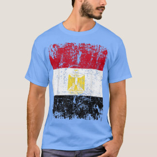 T-shirt EGYPT Drapeau VintageHommes Femmes Enfants EGYPT