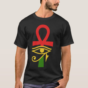 T-shirt Egypte Ancienne Ankh Oeil De Horus Kemetic