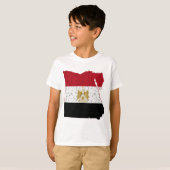 T-shirt Egypte Drapeau Carte Crackle (Devant entier)