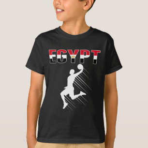 T-shirt Égypte Fans de basket Jersey - Drapeau égyptien