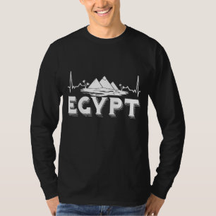 T-shirt Égypte Pyramides De Gizeh Heartbeat