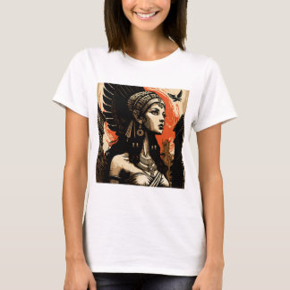 T-shirt Egyptian goddess Isis in the city