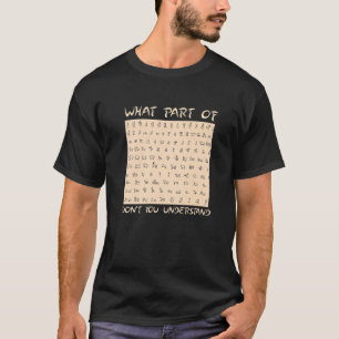 T-shirt Egyptology What Part of Ne pas comprendre Egyp