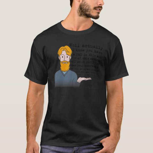 T-shirt Eh bien en fait l'auteure humour féministe (Devant)