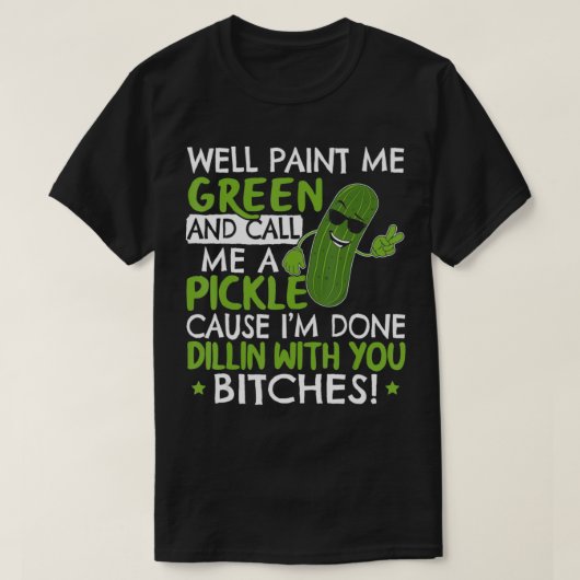 T-shirt Eh Bien Peignez-Moi Vert Et Appelez-Moi Un Cadeau (Design devant)