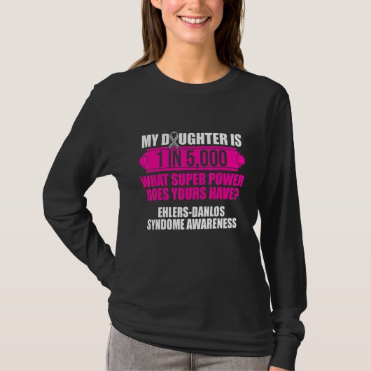 T-shirt Ehlers Danlos Sensibilisation au syndrome Fille Gu (Devant)