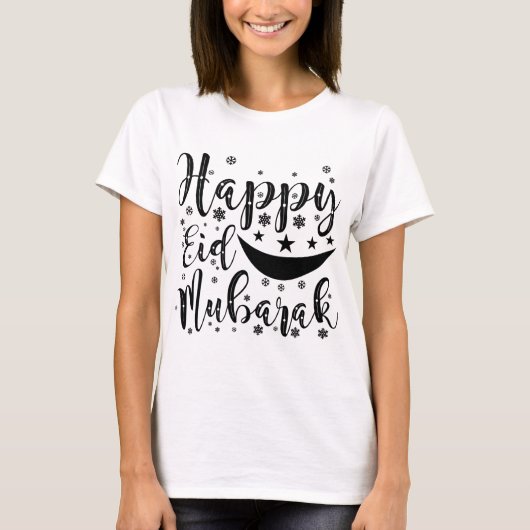 T-Shirt Eid Mubarak Joyeux (Devant)