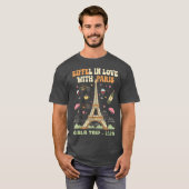 T-shirt Eiffel en amour - Custom Paris Trip Tee (Devant entier)