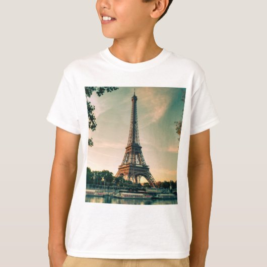 T-shirt Eiffel tour lancer oreiller (Devant)