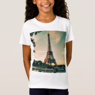 T-Shirt Eiffel tour lancer oreiller