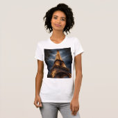 T-shirt Eiffel Tower Night Paris Art – Romantic City Light (Devant entier)
