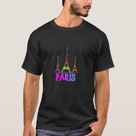 T-SHIRT EIFFEL TOWER PARIS (Devant)