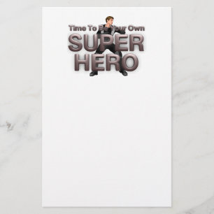 T-SHIRT Eigen superheld Briefpapier