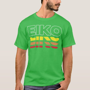 T-shirt Eiko prénom drôle vintage coucher de soleil Eiko v
