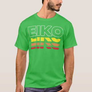 T-shirt Eiko prénom drôle vintage coucher de soleil Eiko v