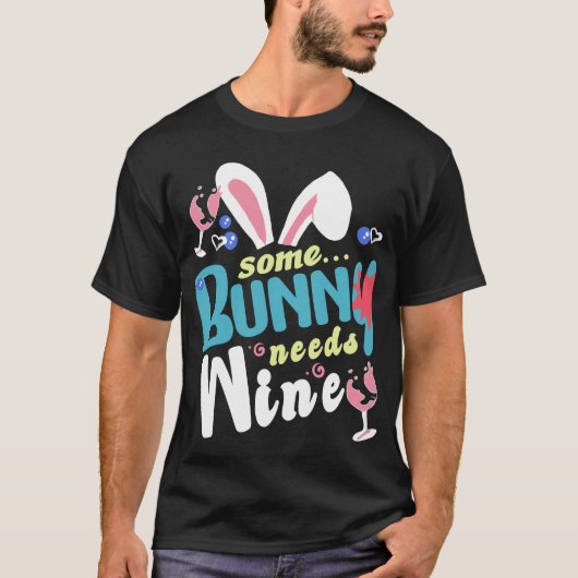 T-shirt einige hasen brauchen wein (Devant)