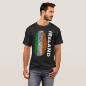 T-shirt Eire Fingerprint St Patrick's Day Irish Flag Irela (Devant entier)