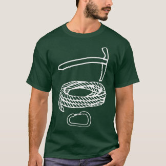 T-shirt Eisspitzhacke Escalade Rope Ice Climber 1