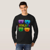 T-shirt Ekoalaity Cute Koala Gay pride Mois Arc-en-ciel dr (Devant entier)
