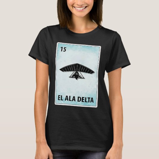 T-shirt El Ala Delta Mexican Hang Gliding Cards (Devant)