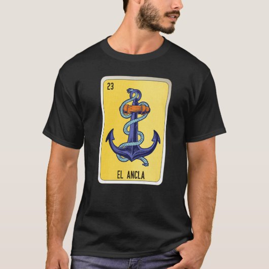T-shirt El Ancla Mexican Slang Lottery Bingo Cards   (Devant)
