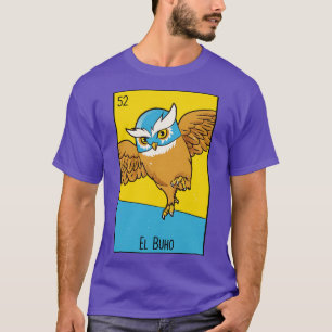 T-shirt El Buho Mexique Luchador Owl Loteria d