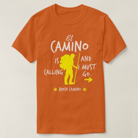T-shirt El Camino Appelle Et Je Dois Y Aller (Design devant)