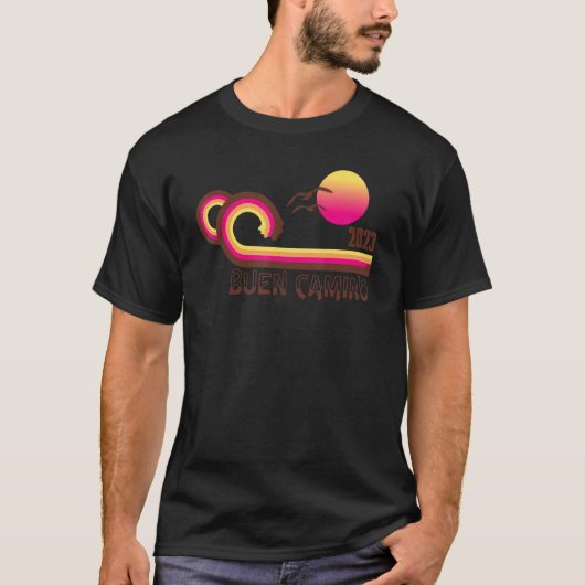 T-shirt El Camino de Santiago 2023 Chemin de Saint Jacques (Devant)