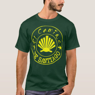 T-shirt El Camino de Santiago St James Way Randonnée Espa