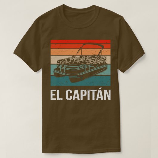 T-shirt El Capitan Pontoon Bateau II (Design devant)