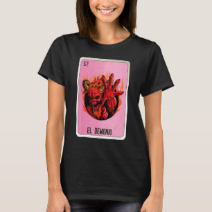 T-shirt El Demonio Cartes De Bingo De Loterie Mexicaine