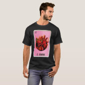 T-shirt El Demonio Mexican Slang Lottery Bingo Cards (Devant entier)