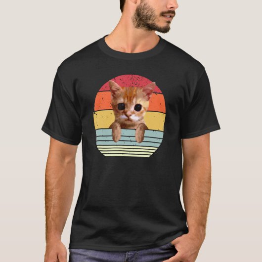 T-shirt el gato mème mignonne triste chatte de Pleure vint (Devant)
