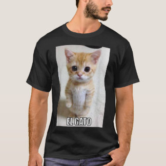 T-shirt El Gato Mème Triste Chat de Pleure Munchkin Kitty 