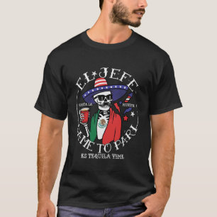 T-shirt El Jefe est venu au drapeau américain Pari 4 juill