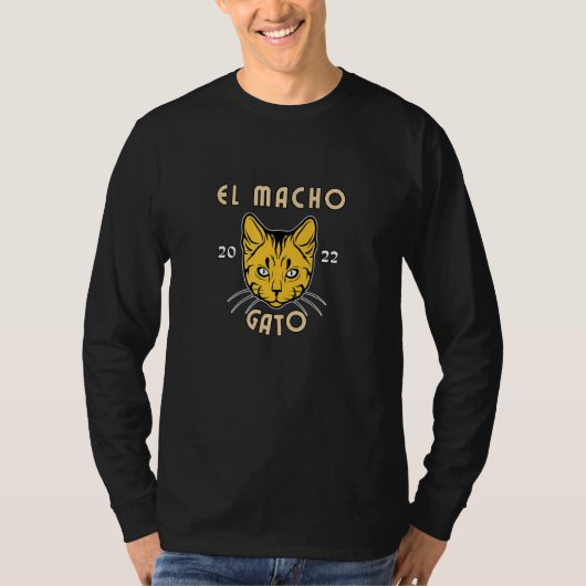 T-shirt El Macho Gato Chat Kitty 1 (Devant)